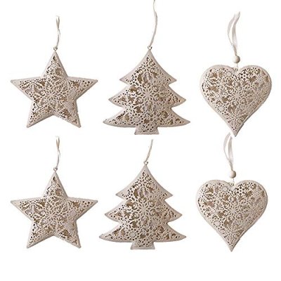 Valery Madelyn 6pcs Metal Silver & White…