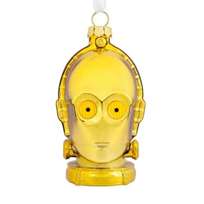 Hallmark C-3PO Glass Ornament, Star Wars Tree…