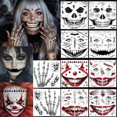Halloween Face Tattoos