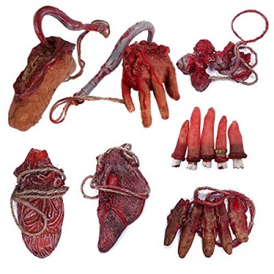 XONOR Halloween Fake Bloody Severed Hands Feet…