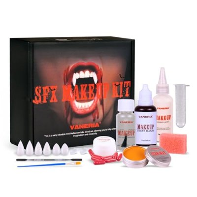 VANERIA Halloween Vampire Make Up Kit SFX Makeup…
