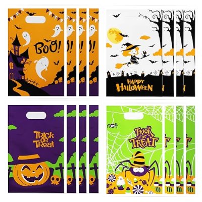 Halloween Candy Bag, 40 PCS Handle Candy Treat…