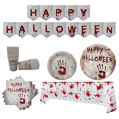 Halloween Party Tableware Set 16 Guests,Halloween…