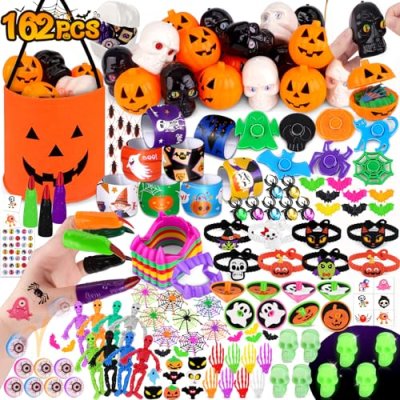 Halloween Party Bag Fillers, 162pcs