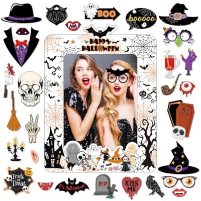 POPOYU Halloween Party Photo Booth,Inflatable…