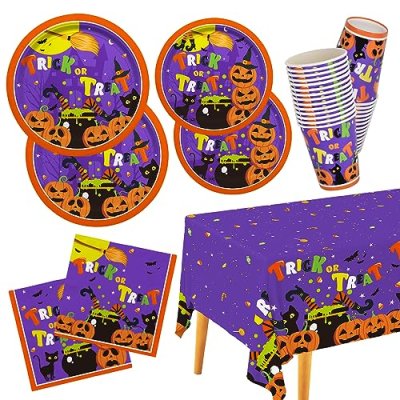 Halloween Party Supplies Kit Serve 25, Halloween…