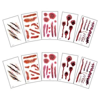 Halloween Scar Tattoos