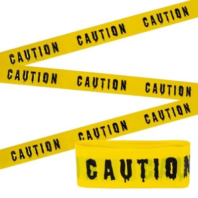 Halloween Decorations Hazard CAUTION Tape 25m -…