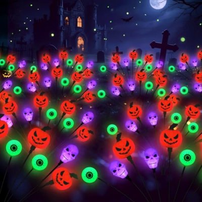 Halloween Decorations Outdoor Solar Scary Eyeball…