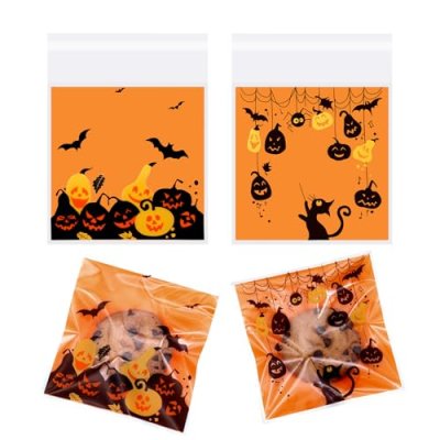 TOPWAYS Halloween Cellophane Bags