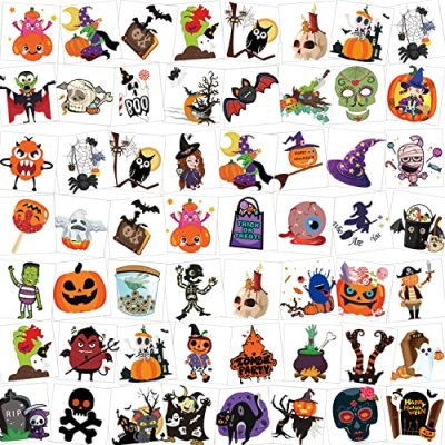 HOWAF Halloween Temporary Tattoos