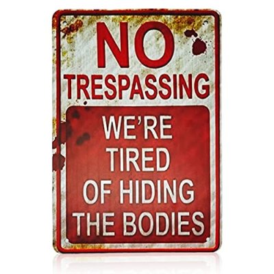 Halloween Metal Sign