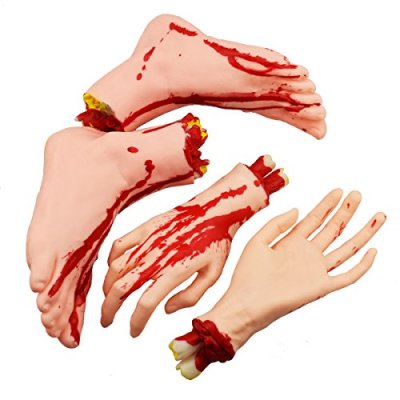 XONOR Halloween Severed Hands Feet Set Scary…