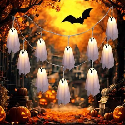 TBGENIUS Halloween Ghost Decor,10Pcs Spooky…