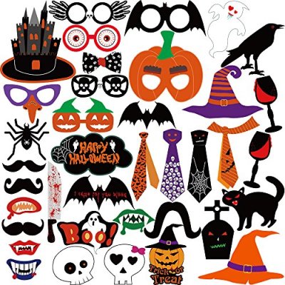 KUUQA Halloween Photo Booth Props Kit Halloween…