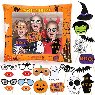 HOWAF Halloween Photo Booth Props Frame for…