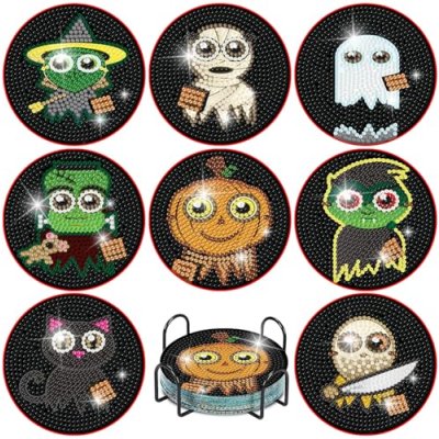 Halloween Diamond Coasters