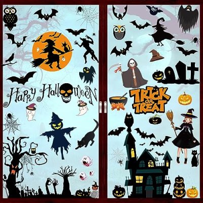 AUERVO Halloween Window Stickers