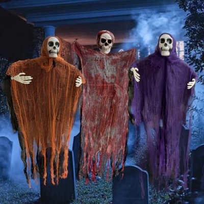 Halloween Skeleton & Ghosts