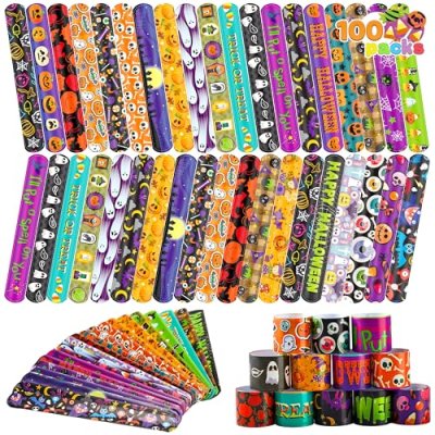 JOYIN Halloween Slap Bracelets Party Favors - 100…