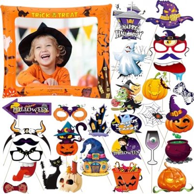 Halloween Inflatable Picture Frame With 30Pcs…
