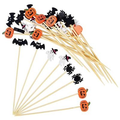 KEYIDO Halloween Cocktail Sticks