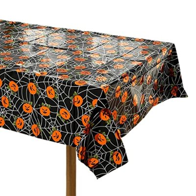 Halloween Foil Table Cloth Table Cover Plastic…