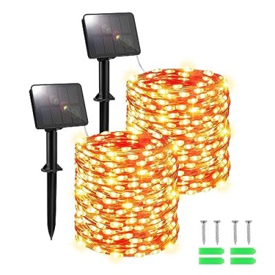 FFZZKJ Halloween Solar Lights Outdoor Garden…