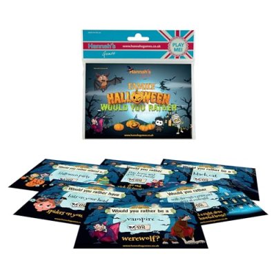 Halloween Would You Rather Cards Pack - 20 A6…