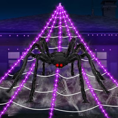 Halloween Spider Web Lights