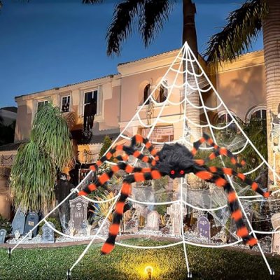 Halloween Spider Decoration Set