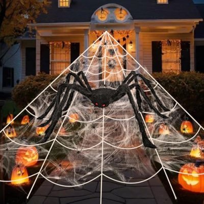 Halloween Spider Decoration Set
