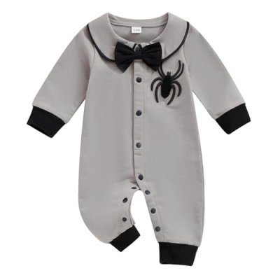 Halloween Spider Romper for Baby Boy