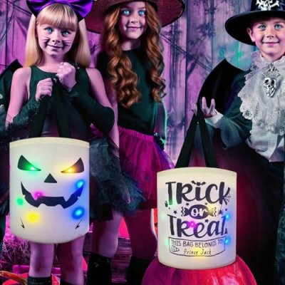 Halloween Trick or Treat Bags Candy Bucket…