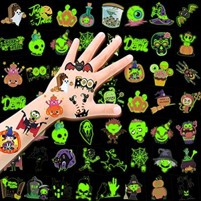 Halloween Luminous Temporary Tattoos for Kids,…