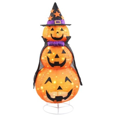 STEEIRO Halloween Pumpkin Decorations Lights with…