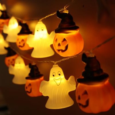 EDWINENE Halloween Pumpkin Ghost String Lights, 3…