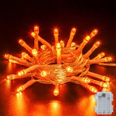 Dalugo Orange Halloween Lights, 3M 30 LED Orange…