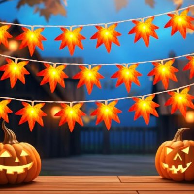 Dalugo Autumn Decorations Lights, 3M 20 LED…