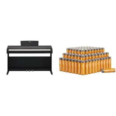 Yamaha ARIUS YDP-145 Digital Piano & Amazon Basics AA Batteries - Pack of 100