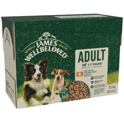 James Wellbeloved Adult Dog Food with Turkey in…