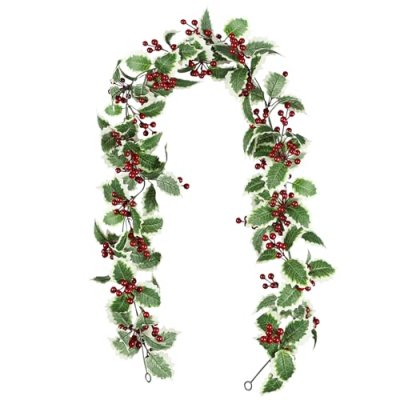 Famibay Red Berry Christmas Garland Artificial…