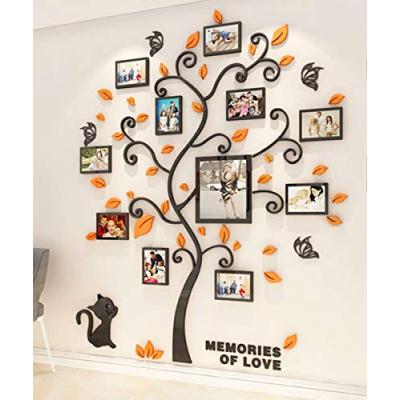 Family Photo Frames Tree Cat Wall Decal