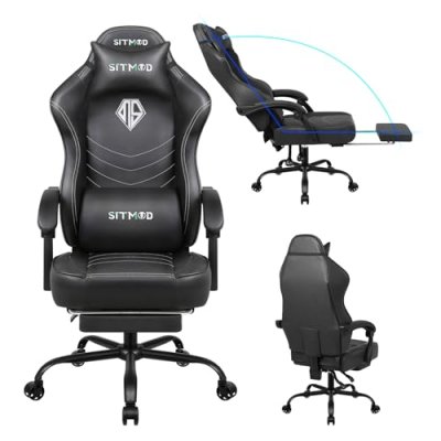 Gaming Chair with Footrest