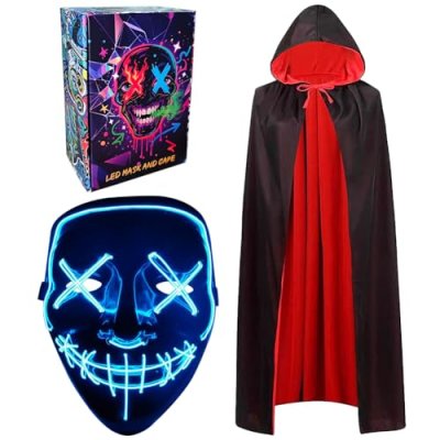 WFKKMEQ Vampire Cape and Mask