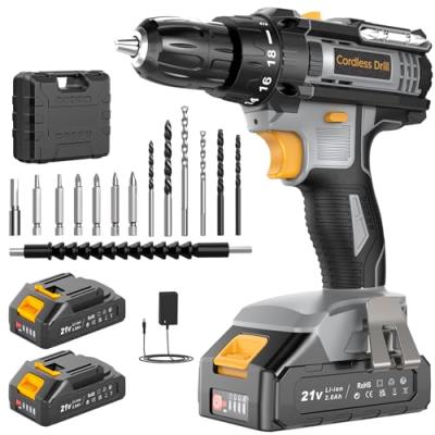 Bamse Cordless Drill 21V with 2 Batteries