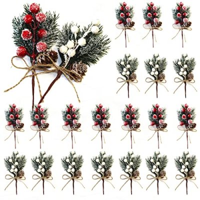 HanOBC Christmas Floral Picks