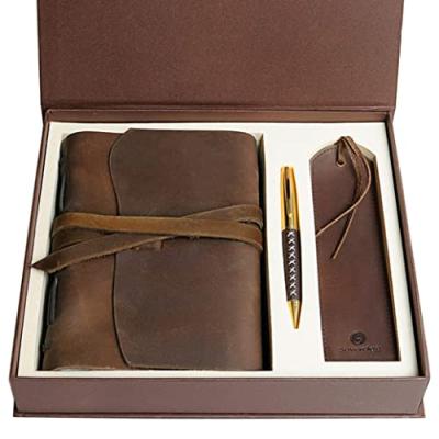 Handmade Leather Journal Gift Set