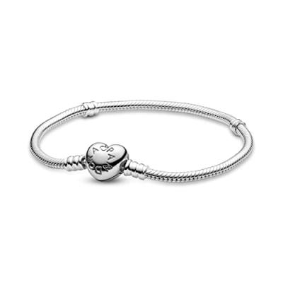 Pandora Silver Heart Clasp Bracelet