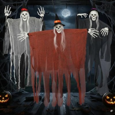 CHERISHOME Hanging Skeleton Ghosts